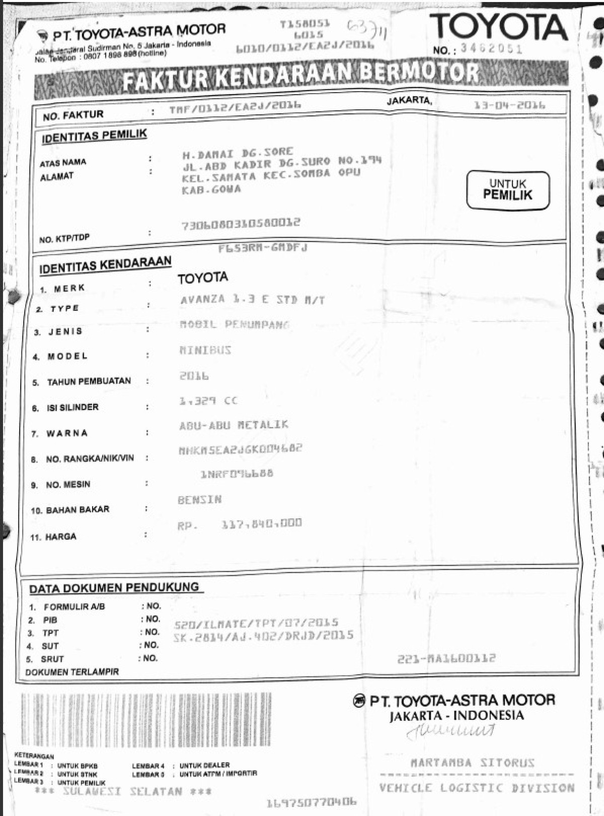 TOYOTA AVANZA