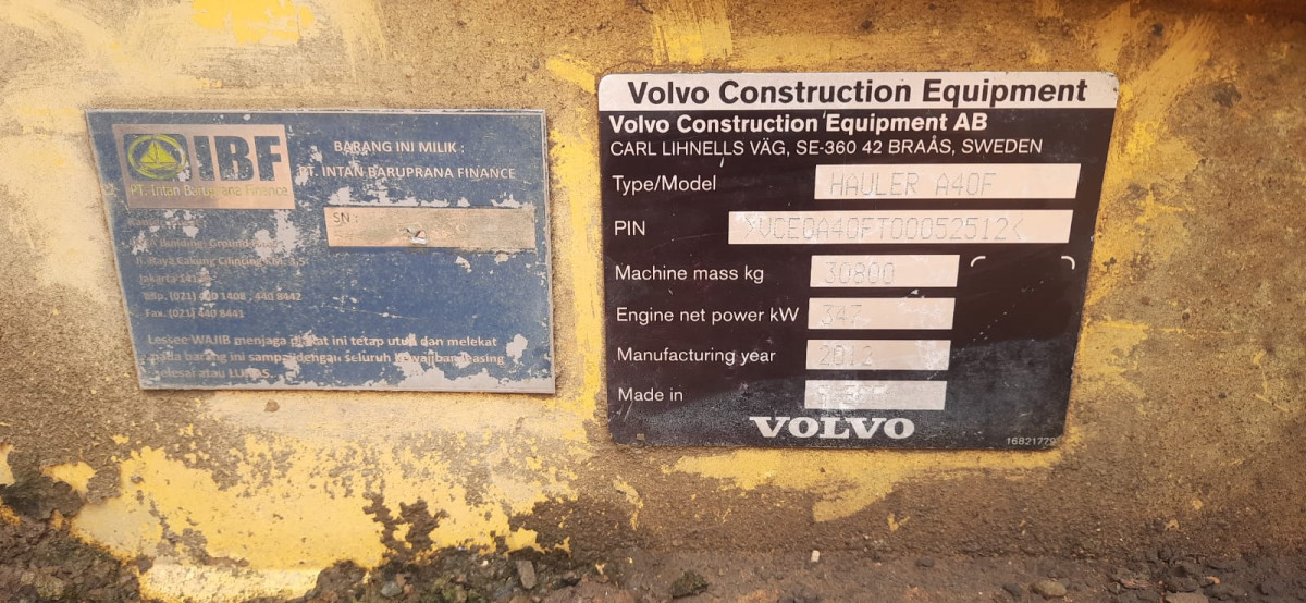 VOLVO ADT A40F