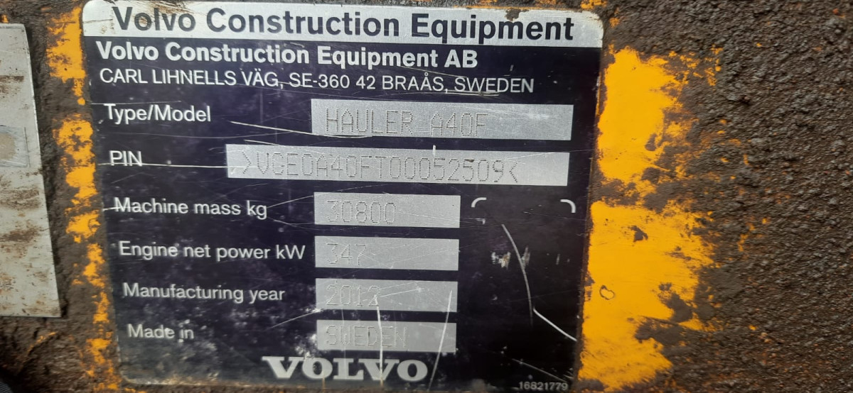 VOLVO ADT A40F