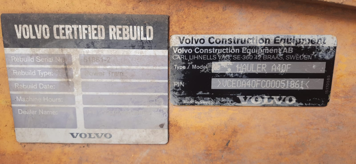 VOLVO ADT A40F