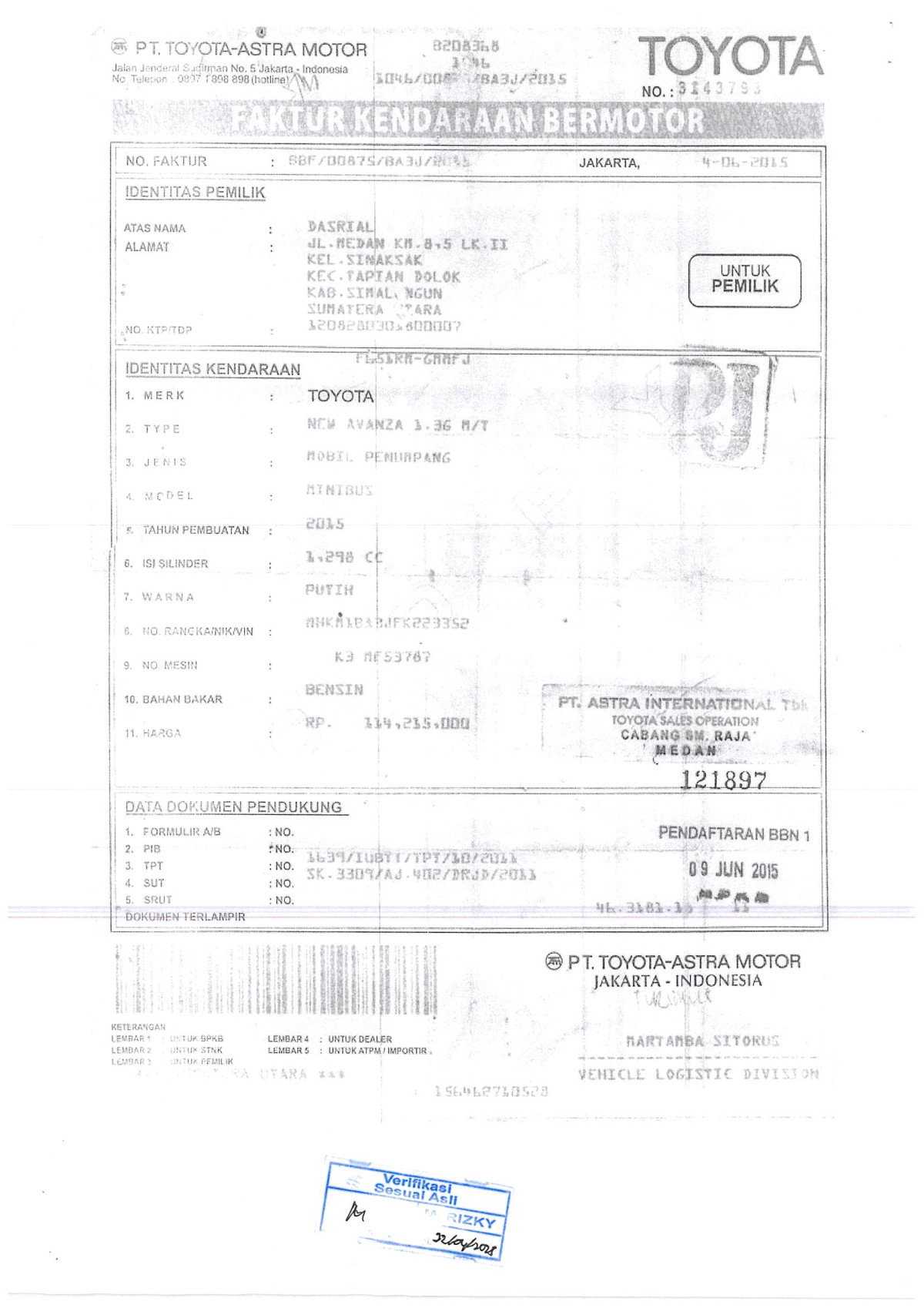 TOYOTA  AVANZA