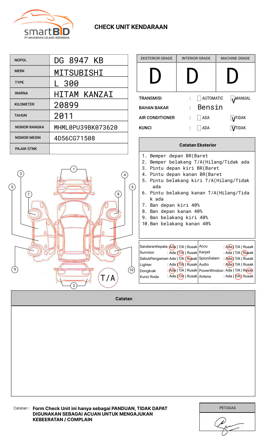 MITSUBISHI  L 300 L300 PU FB-R (4X2)