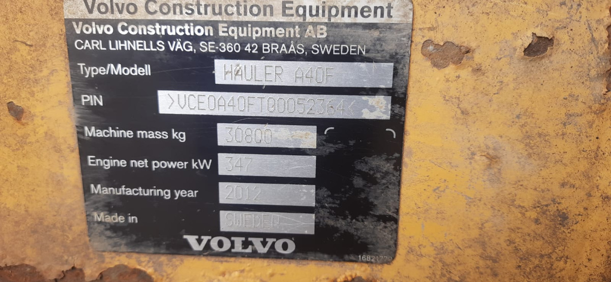 VOLVO ADT A40F