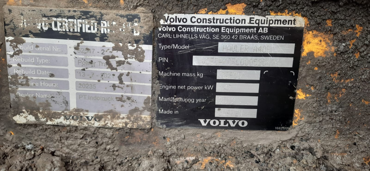 VOLVO ADT A40F