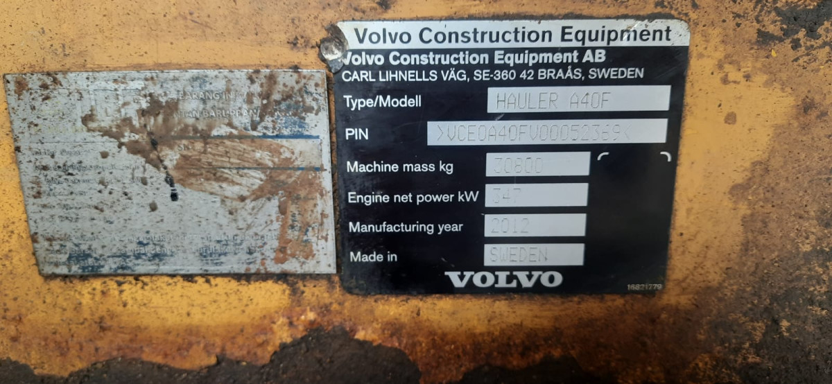 VOLVO ADT A40F