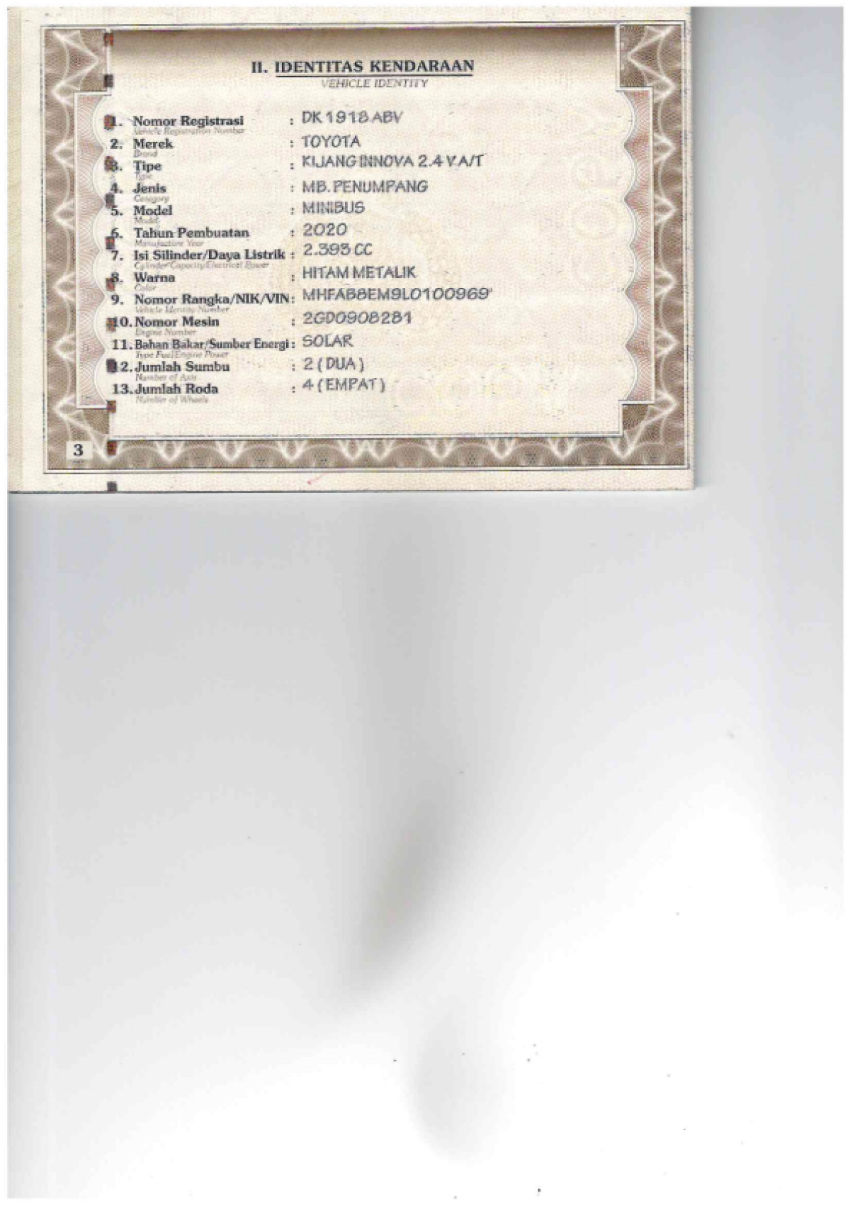 TOYOTA INNOVA 2.4 V