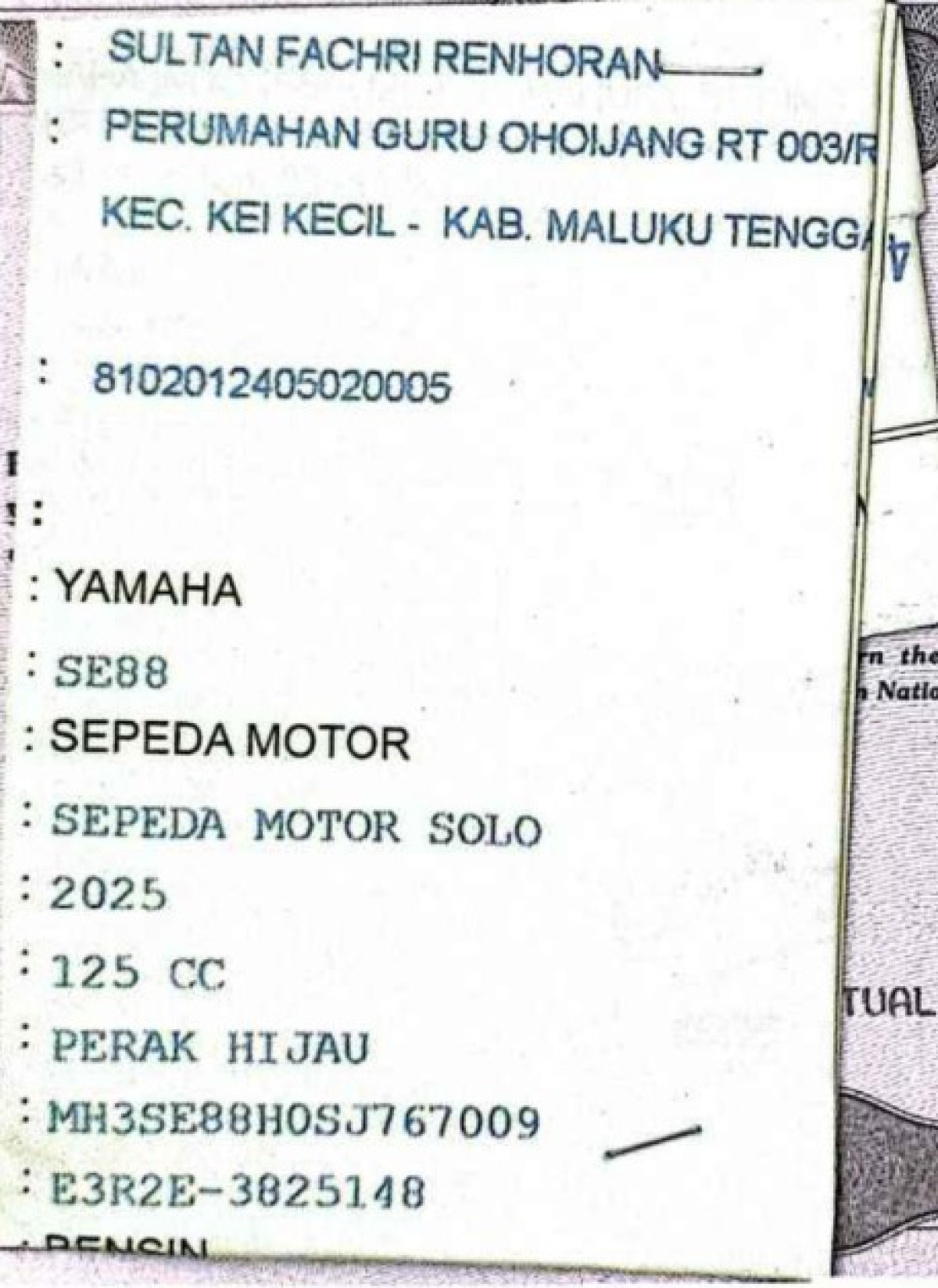 YAMAHA MIO M3 CW