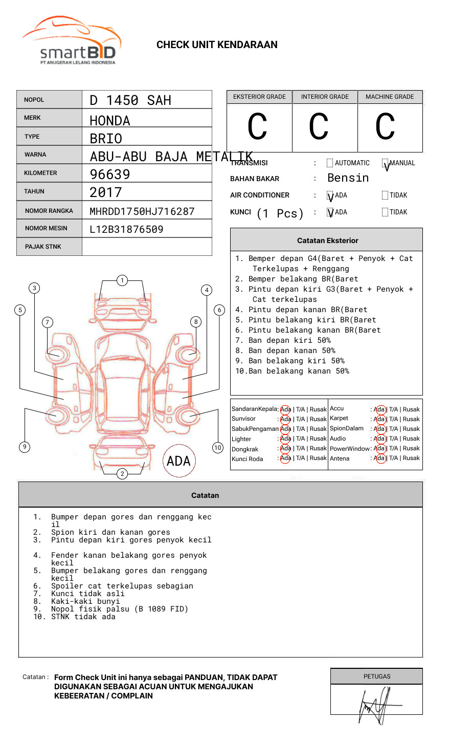 HONDA BRIO SATYA DD1 1.2 E