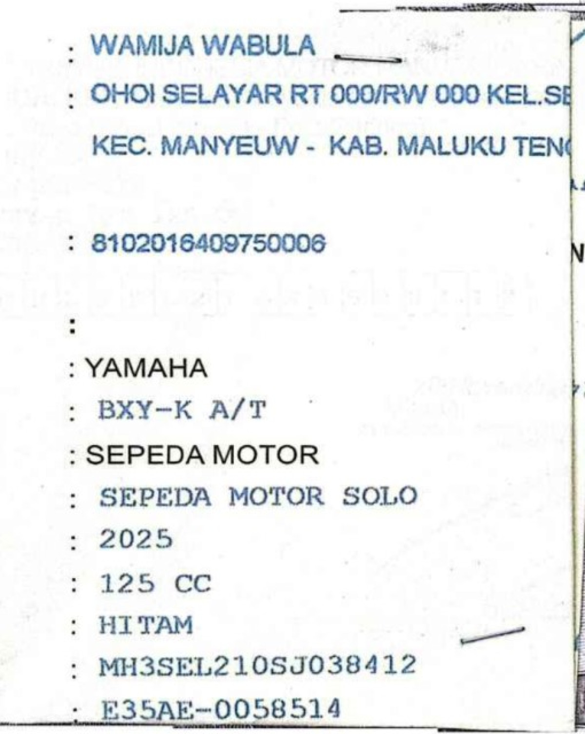 YAMAHA GEAR 125