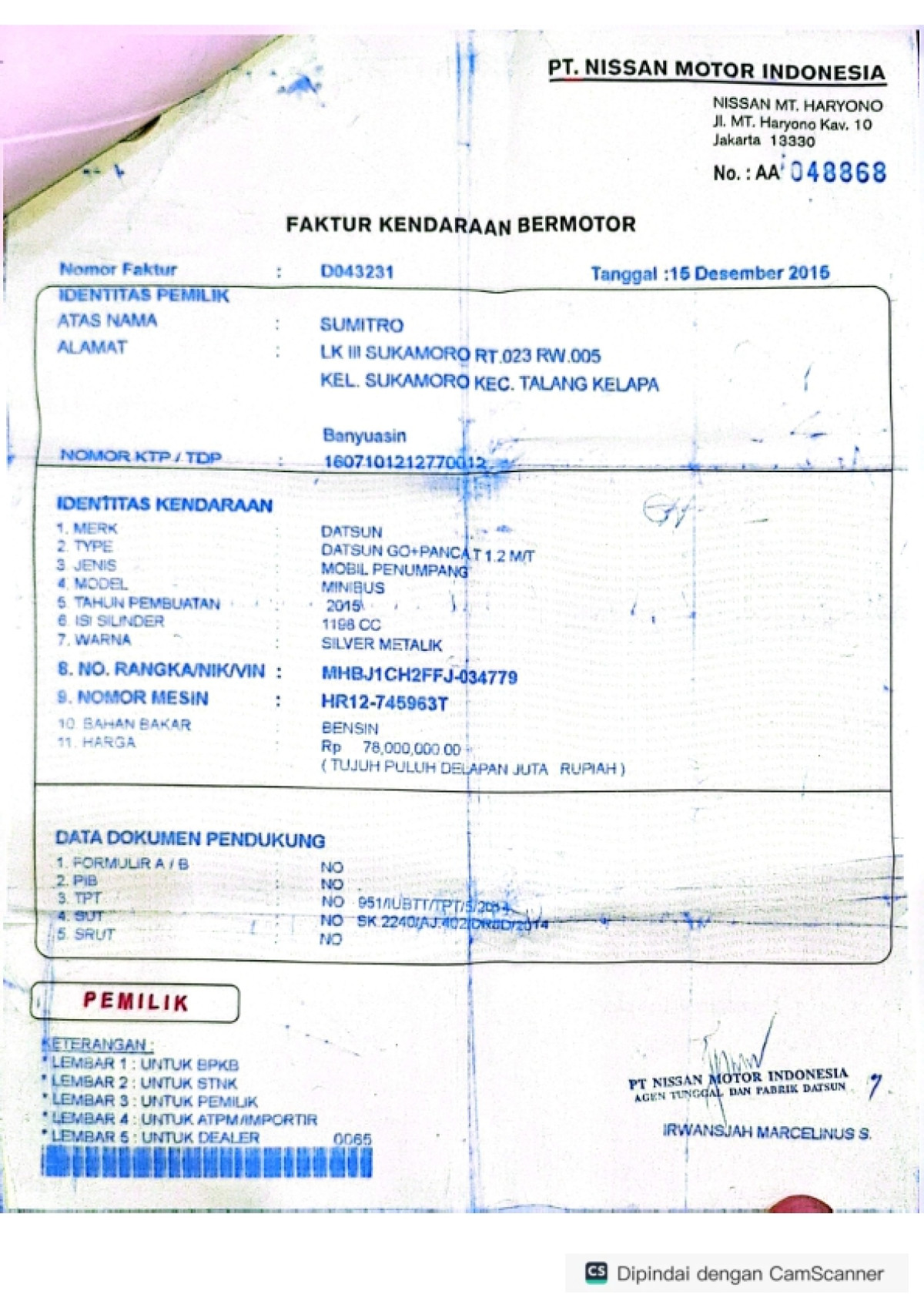 DATSUN GO+PANCA T