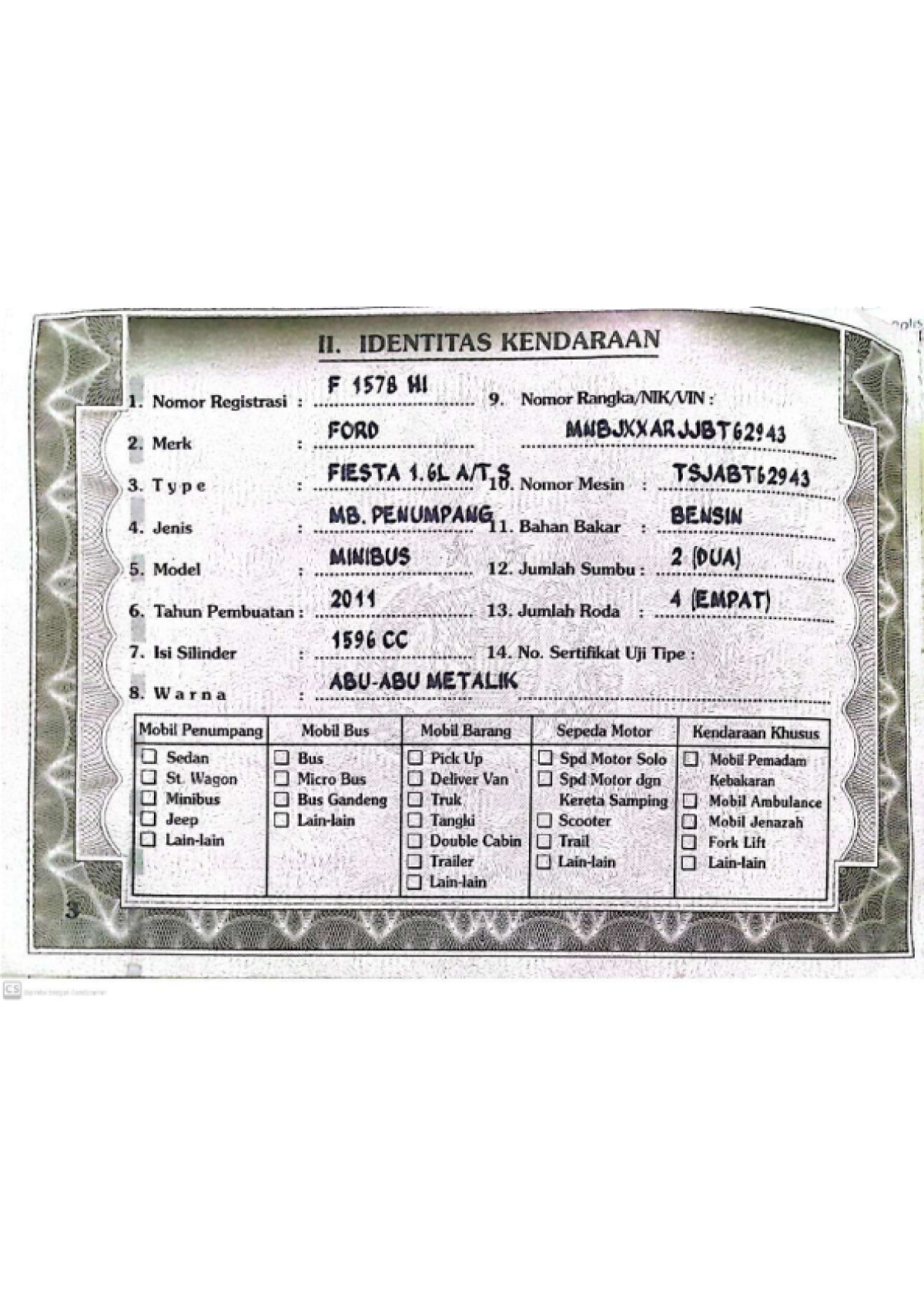 FORD FIESTA1.6L AT S