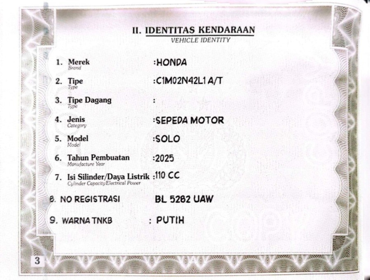 HONDA GENIO CBS