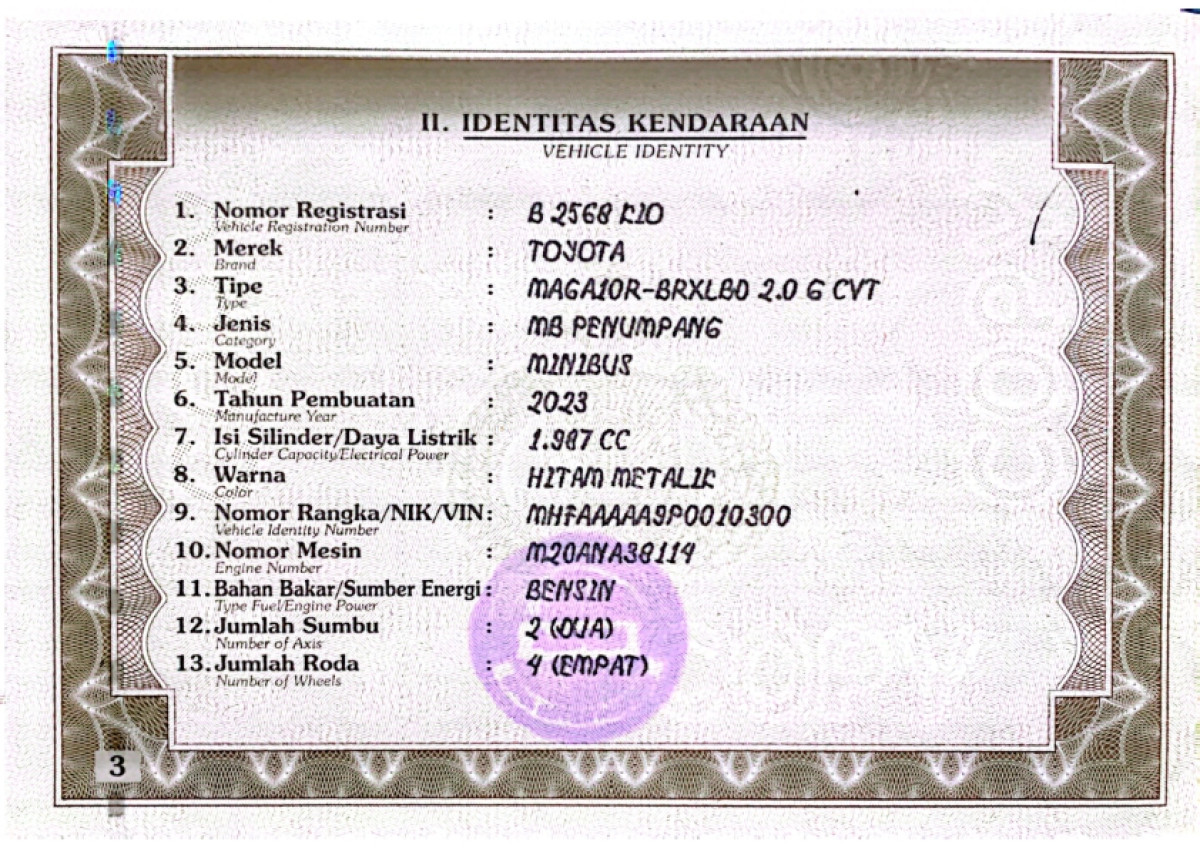TOYOTA INNOVA ZENIX G