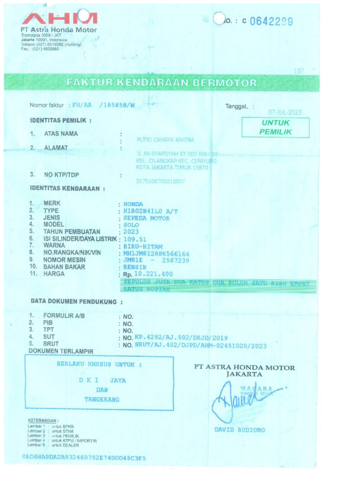 HONDA BEAT CBS FI CW