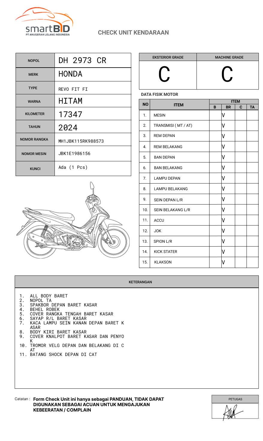 HONDA REVO FIT FI
