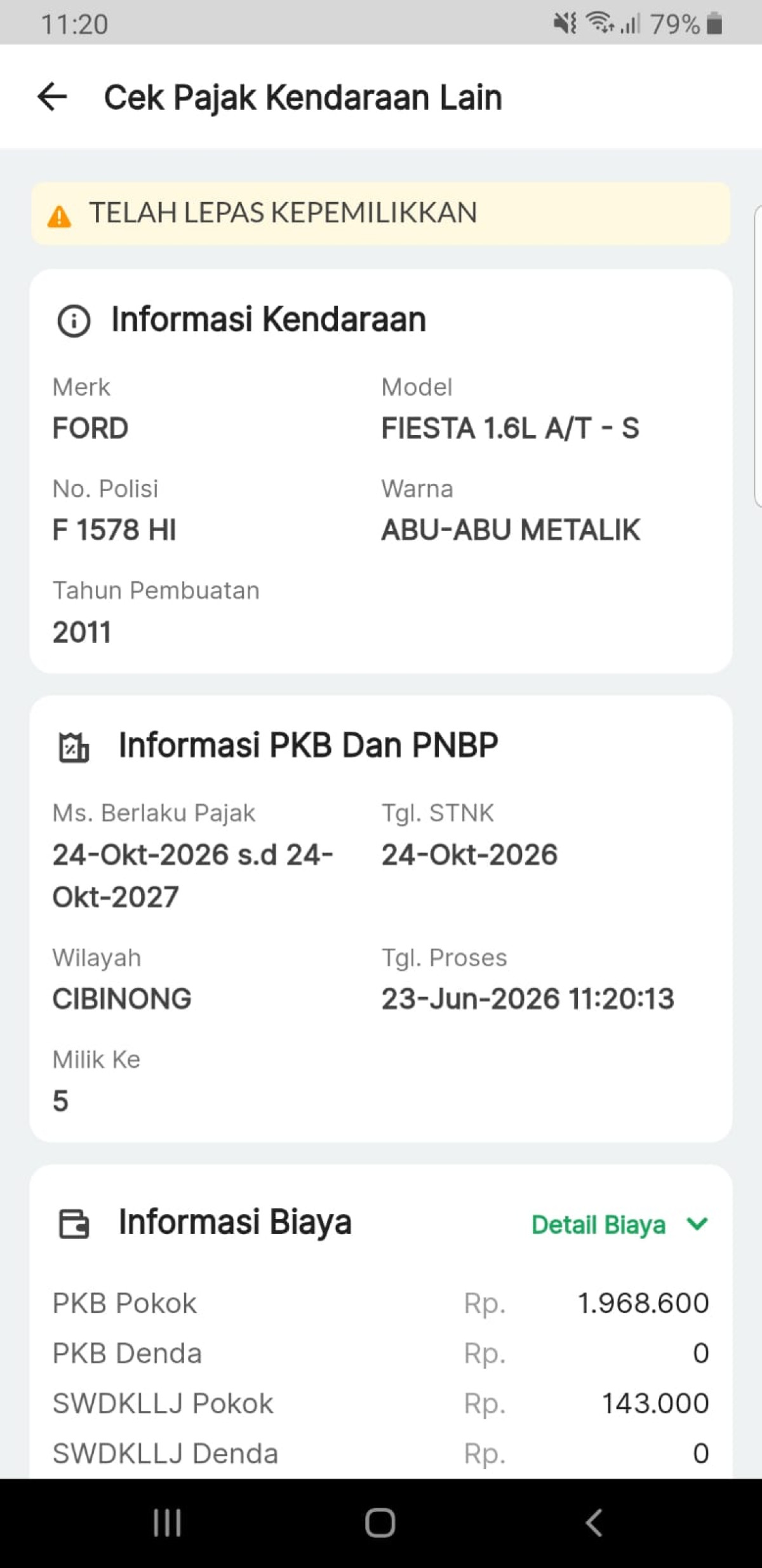 FORD FIESTA1.6L AT S
