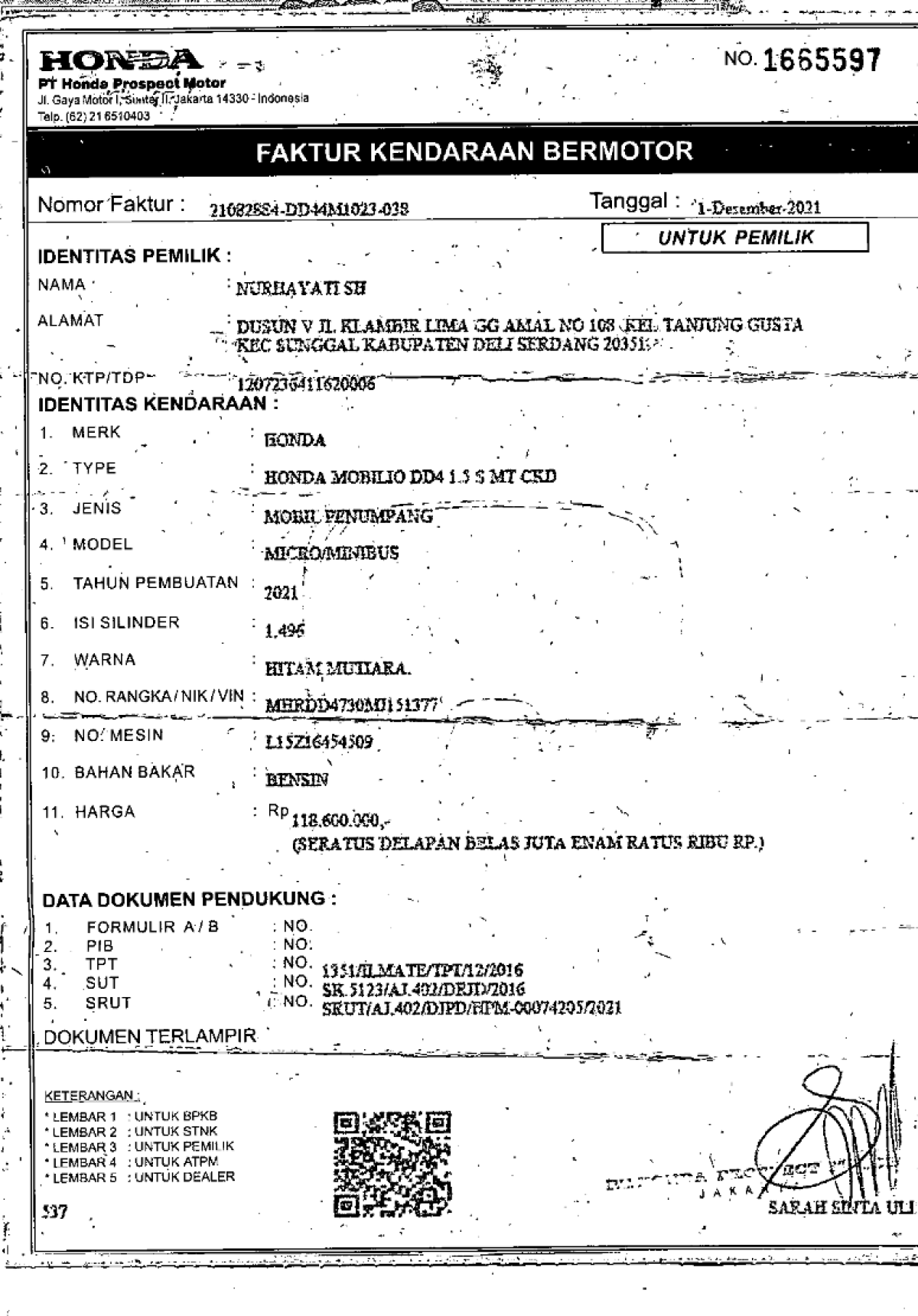 HONDA MOBILIO