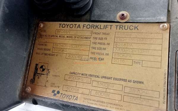 TOYOTA DIESEL 8FD35N