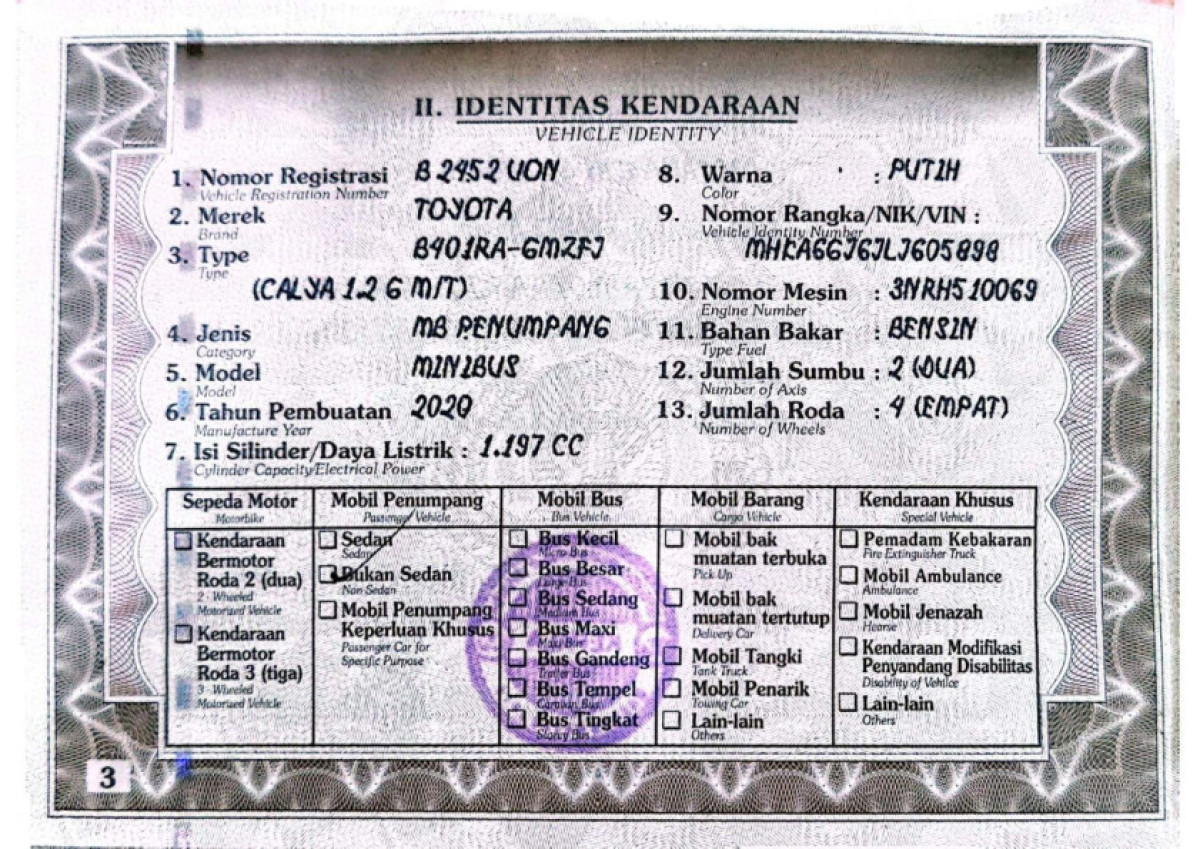 TOYOTA  CALYA  1.2 G M/T
