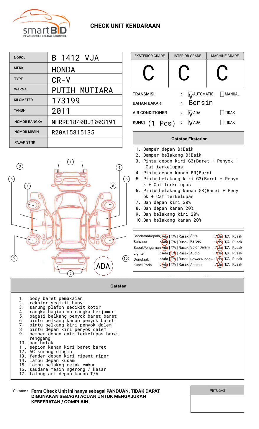 HONDA  CR-V  RE1 2WD 2.0 A/T
