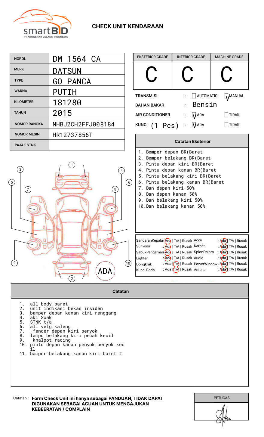 DATSUN GO PANCA