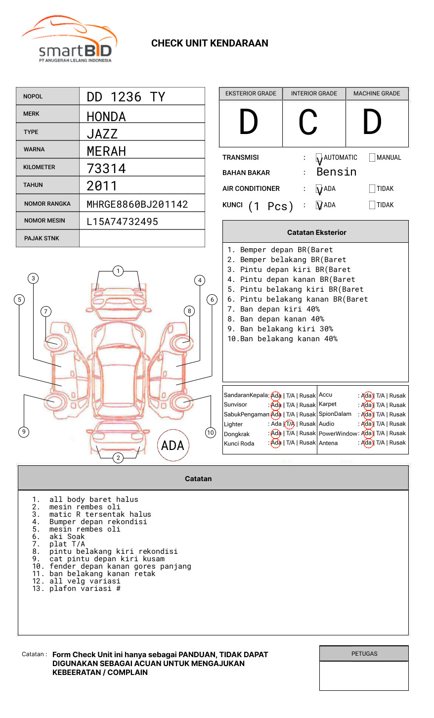 HONDA JAZZ GE8 1.5 E