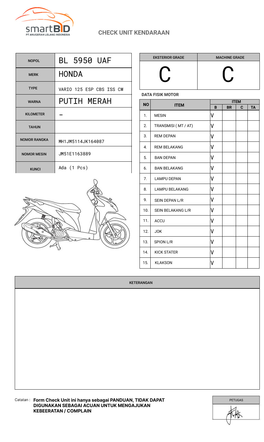 HONDA VARIO 125 ESP CBS ISS CW