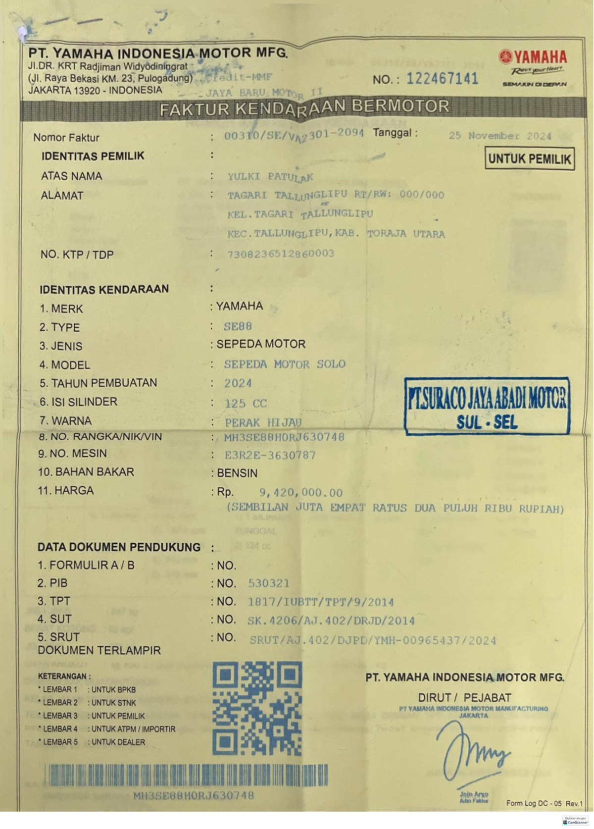 YAMAHA MIO M3 CW