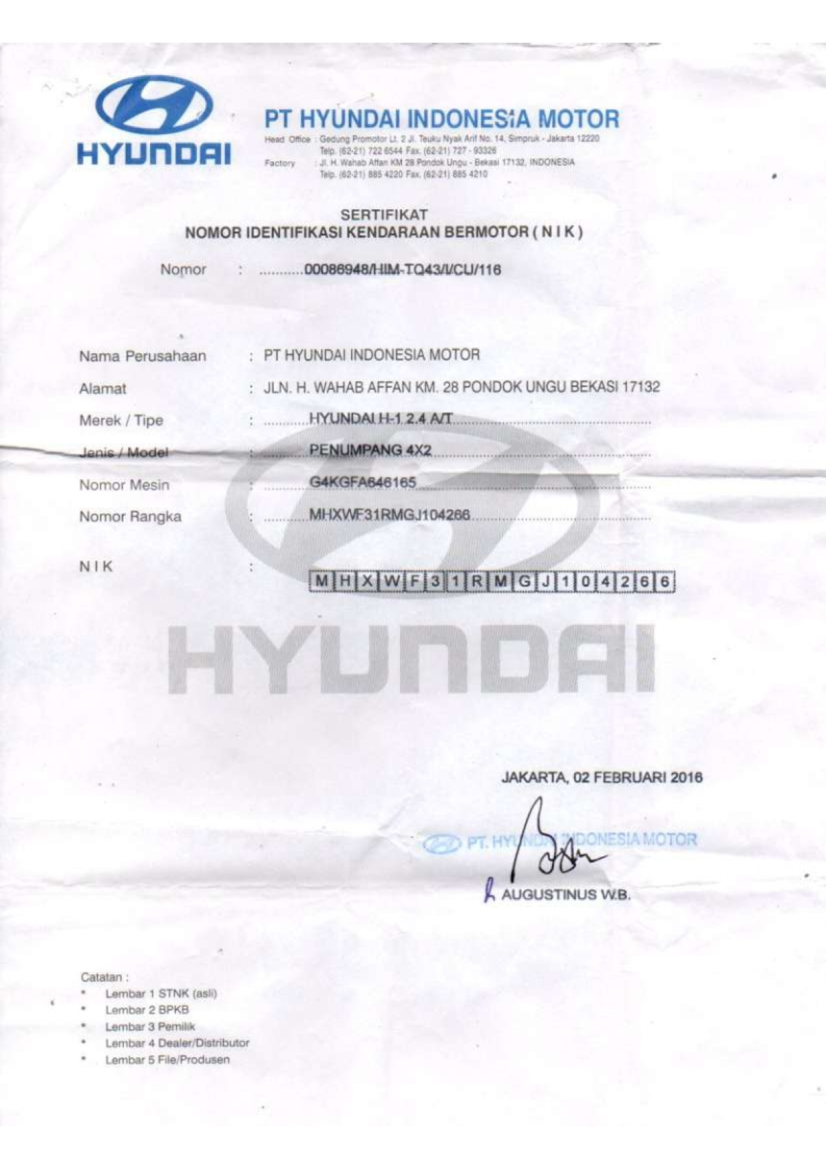 HYUNDAI H-1 2.4 AT