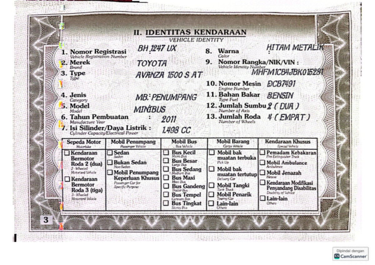 TOYOTA AVANZA S