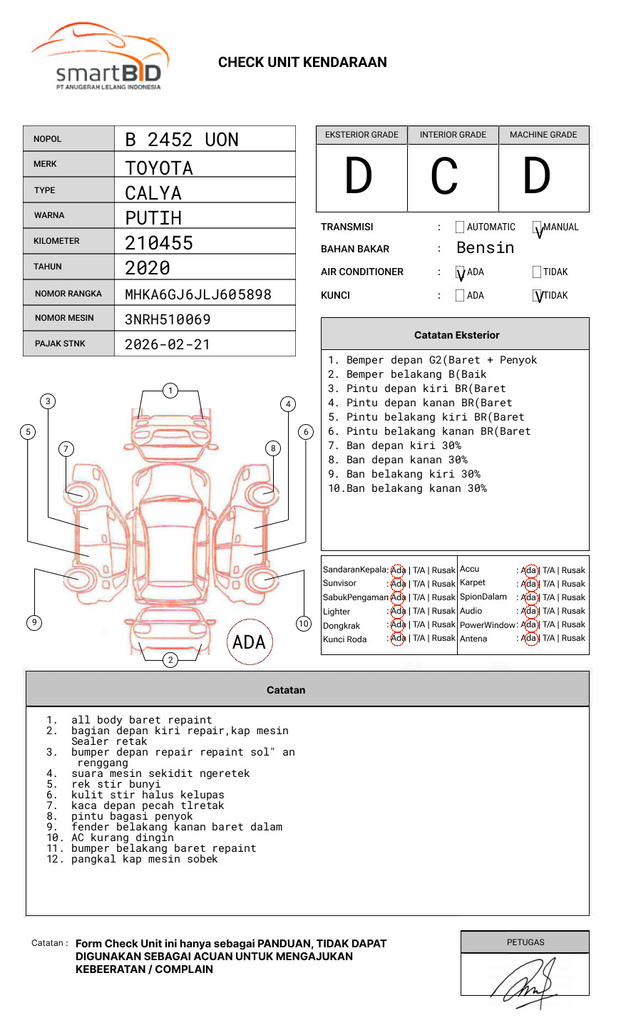 TOYOTA  CALYA  1.2 G M/T