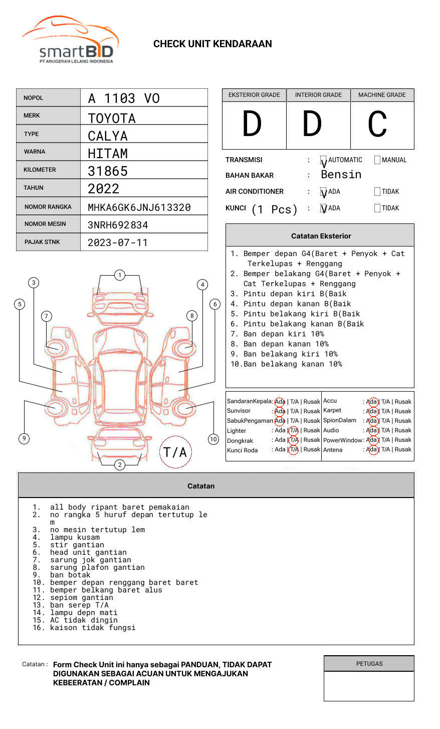 TOYOTA CALYA 1.2 G A/T