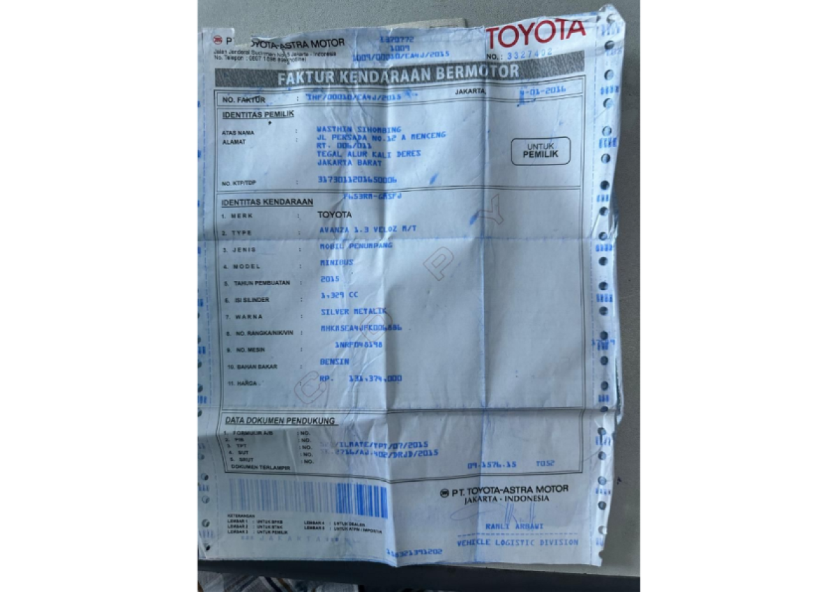 TOYOTA  AVANZA  VELOZ