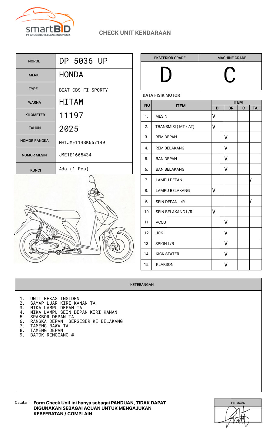 HONDA BEAT CBS FI SPORTY