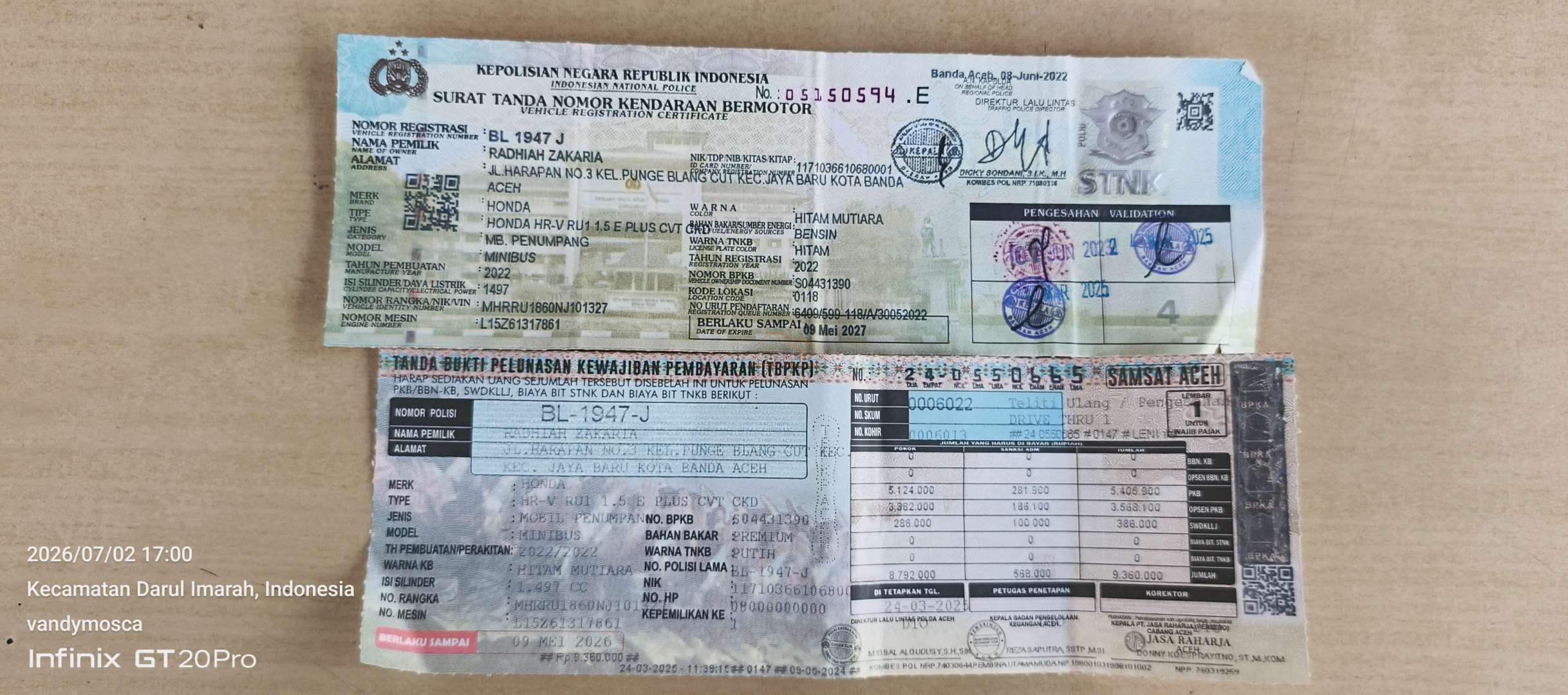 HONDA  HRV  RU1 1.5 E PLS CVT