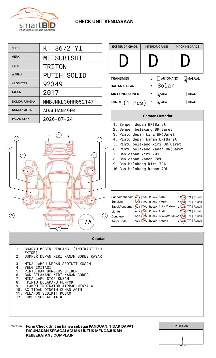 MITSUBISHI DC HDX-H
