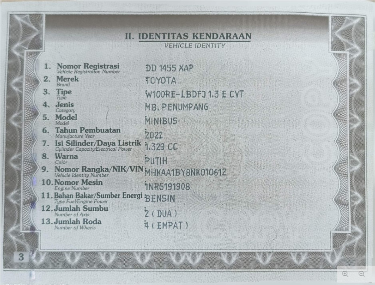 TOYOTA AVANZA 1.3 E