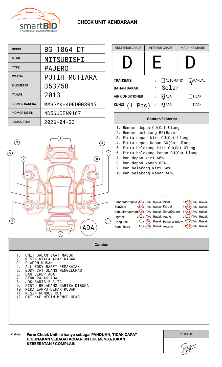 MITSUBISHI PAJERO SPORT 2.5HP-E