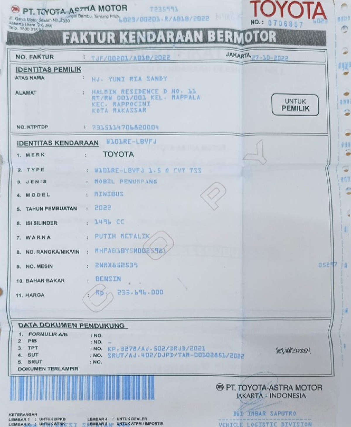 TOYOTA VELOZ 1.5 Q CVT
