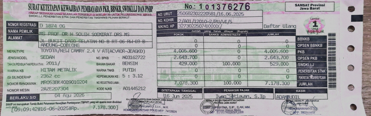 TOYOTA CAMRY V