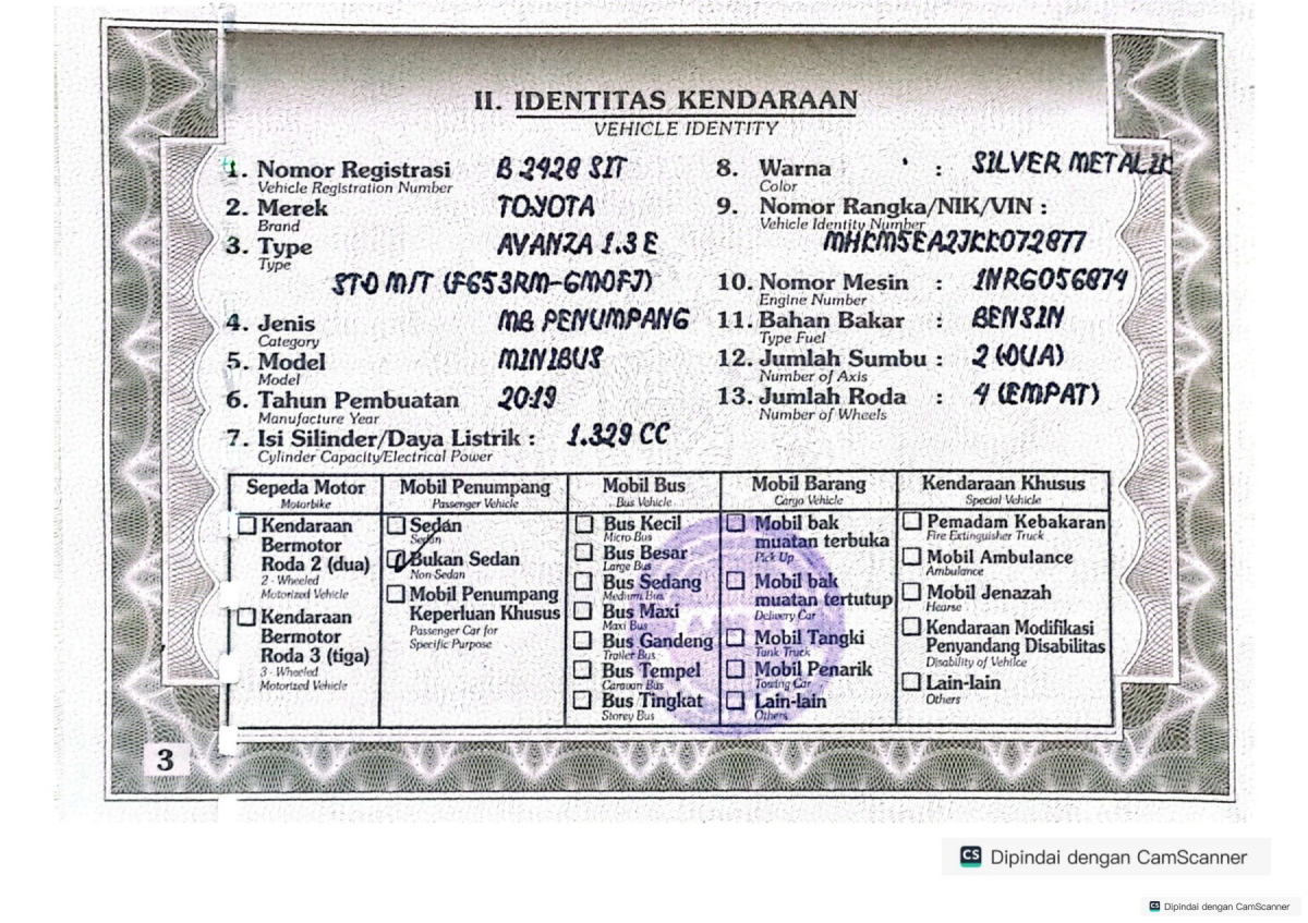TOYOTA AVANZA 1.3 E
