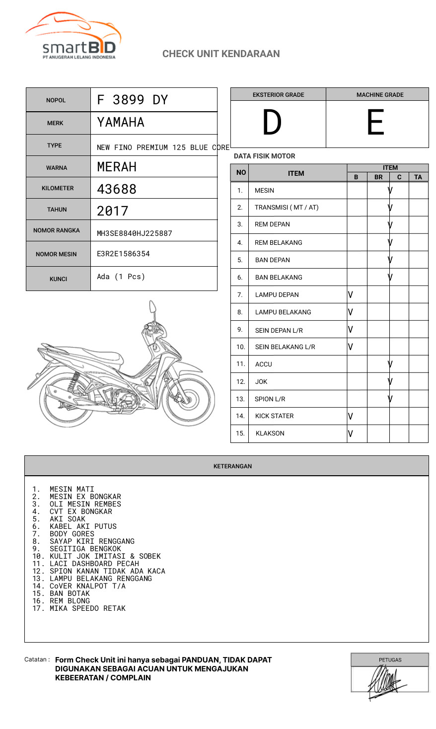 YAMAHA NEW FINO PREMIUM 125 BLUE CORE