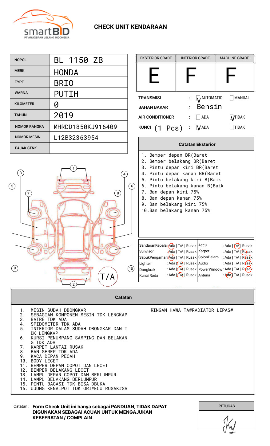 HONDA BRIO SATYA E
