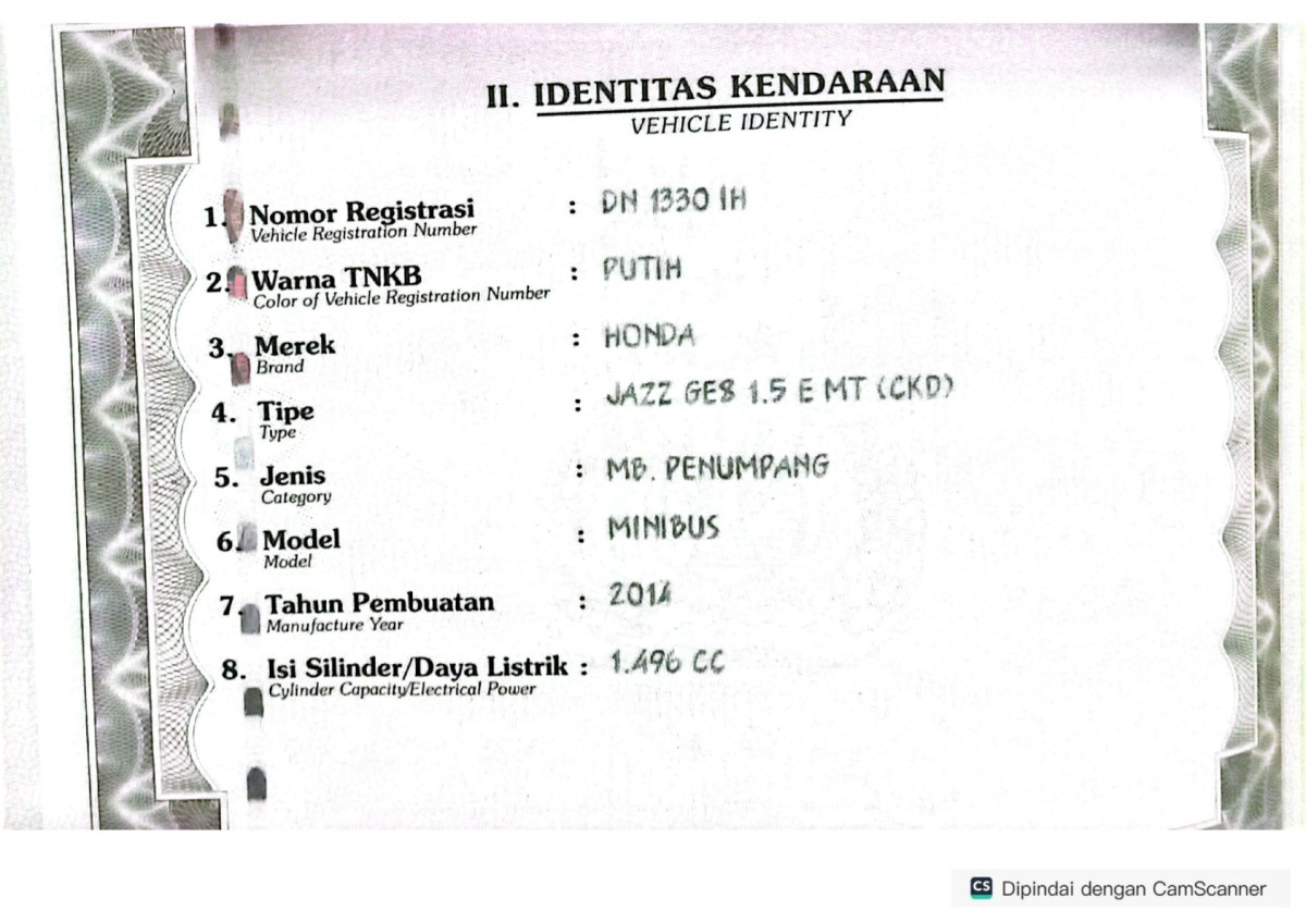 HONDA  JAZZ  GE8 1.5 E
