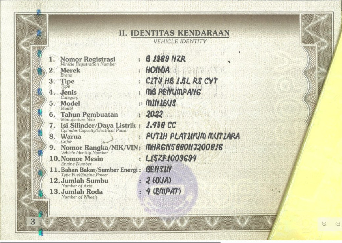 HONDA CITY HB 1.5 RS AT