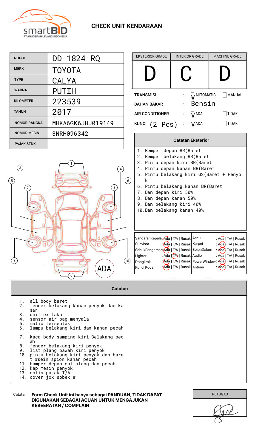 TOYOTA CALYA 1.2 G A/T