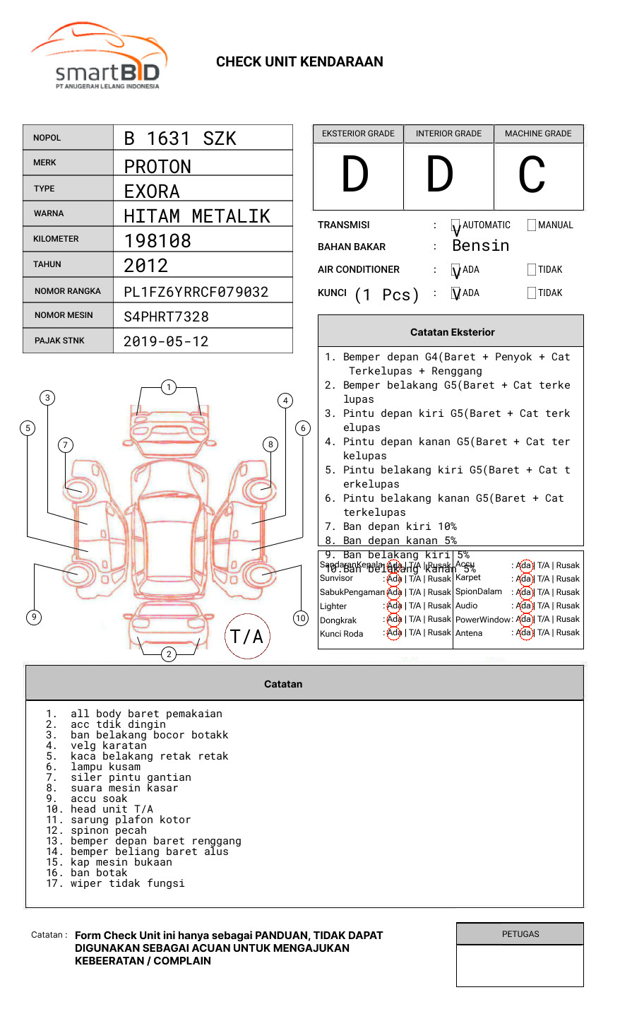 PROTON EXORA 1.6L AT FL