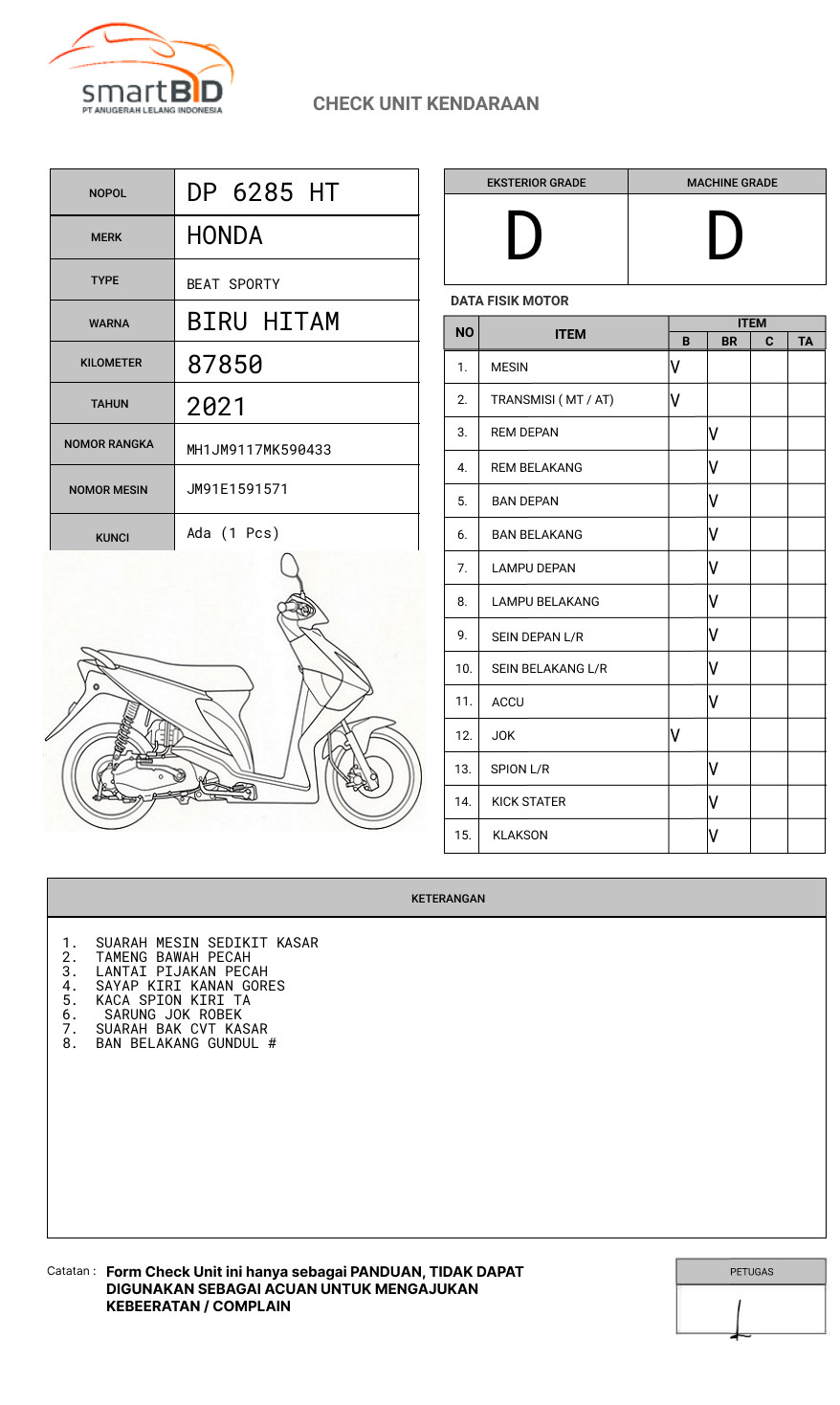 HONDA  BEAT SPORTY