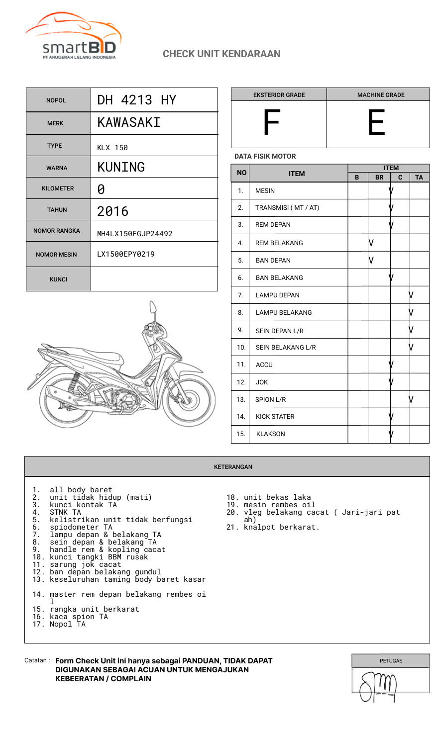 KAWASAKI KLX 150