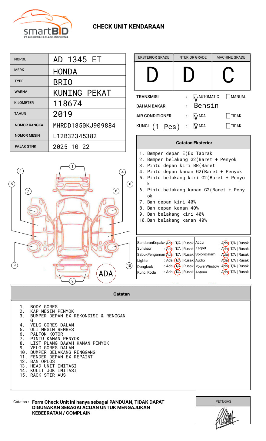 HONDA BRIO SATYA 1.2 E